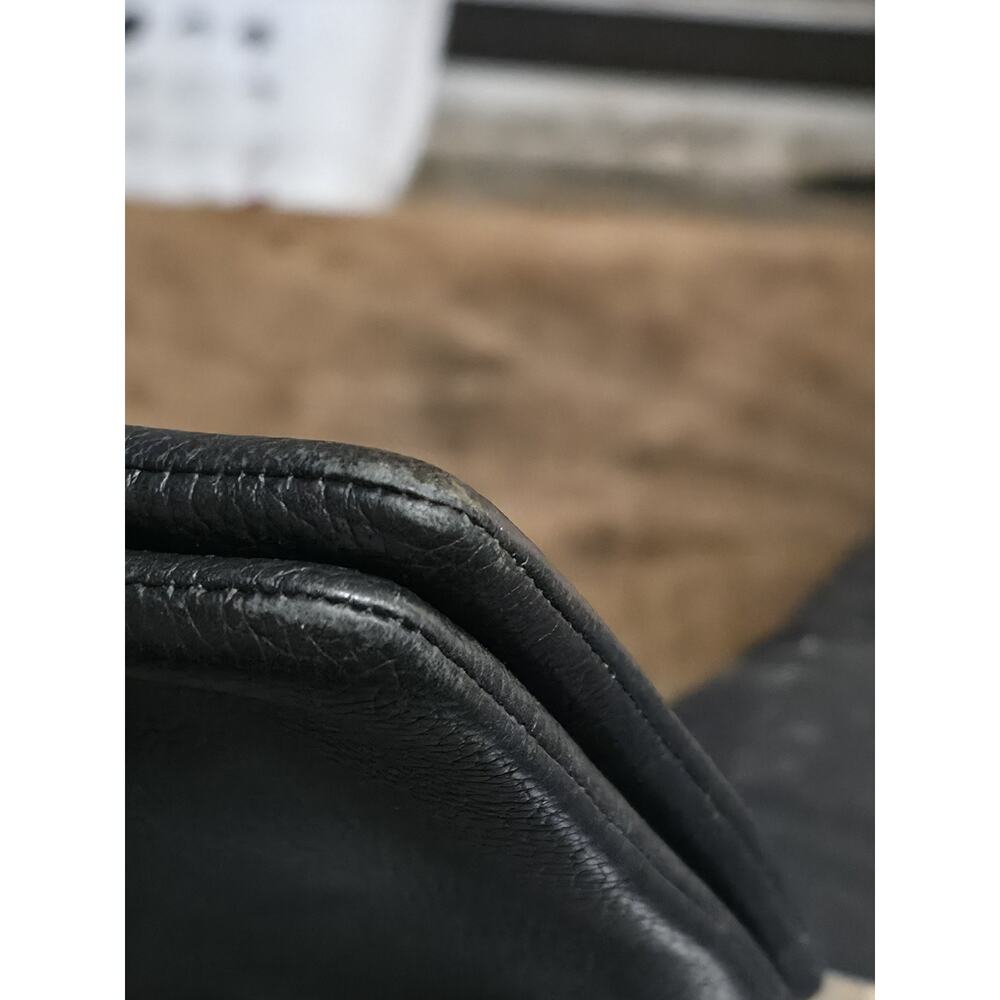 COACH Double Corner Zip WRISTLET BLACK Pebbled Leather Clutch Purse 2016 - Picture 10 of 10